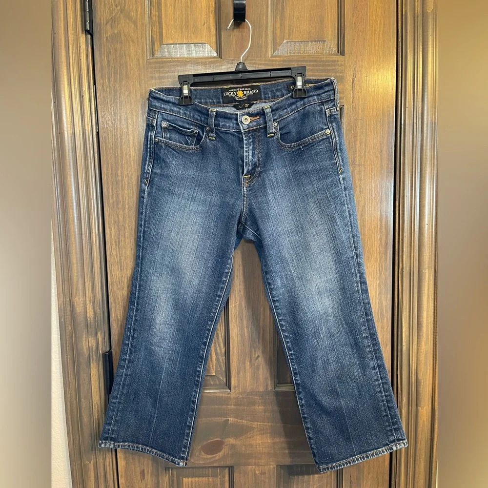 Lucky Brand Danville Classic Rider Crop Capri Jeans 4 - Picture 2 of 9